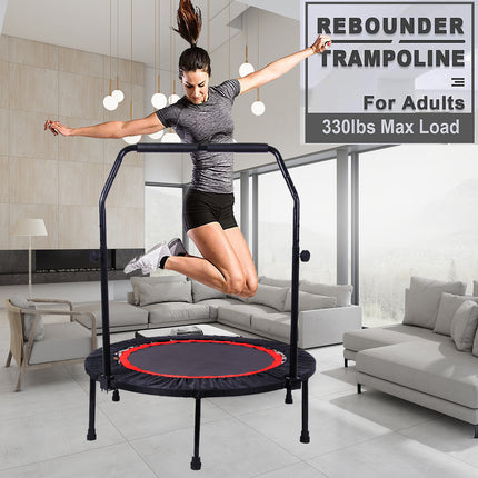 BA31- 40 Inch Mini Exercise Trampoline for Adults or Kids Indoor Fitness Rebounder Trampoline with Safety Pad Max. Load 300LBS - Likeshoppe 