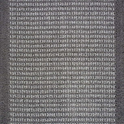 AR3- Machine Washable Faux Sisal Gray Indoor Accent Rug Set, 3-Piece Set - Likeshoppe 