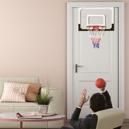 BG11- Over-The-Door Mini Basketball Hoop Includes Basketball and 2 Nets - Likeshoppe 