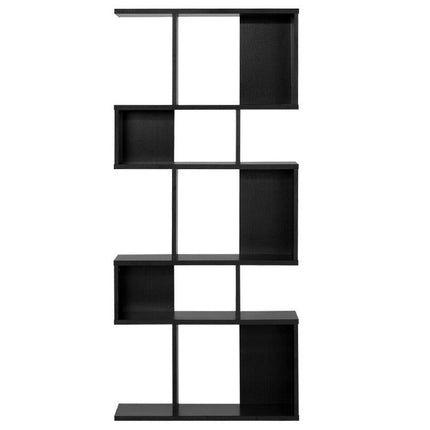 AT24- 5 Cubes Ladder Shelf Corner Bookshelf Display Rack Bookcase - Likeshoppe 