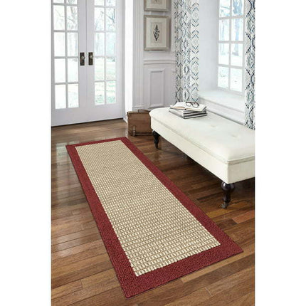 AR3- Machine Washable Faux Sisal Gray Indoor Accent Rug Set, 3-Piece Set - Likeshoppe 