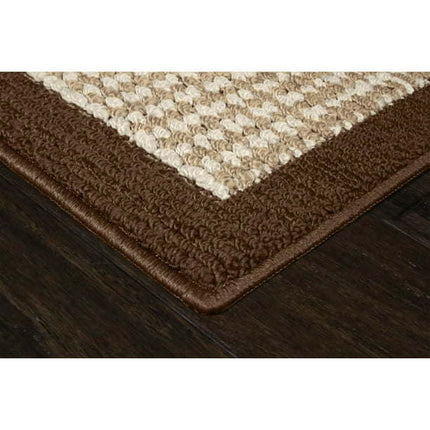 AR3- Machine Washable Faux Sisal Gray Indoor Accent Rug Set, 3-Piece Set - Likeshoppe 