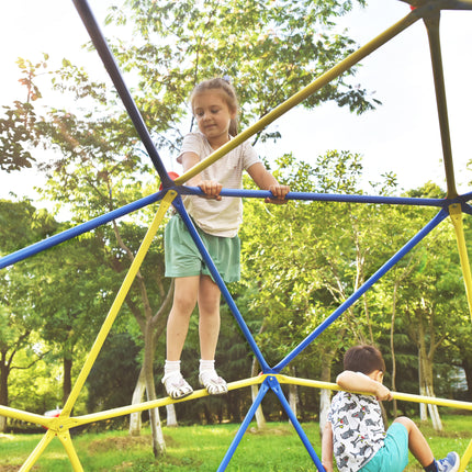 BB12- Kids Climbing Dome Jungle Gym - 10 ft Geometric Playground Dome Climber Play Center with Rust & UV Resistant Steel, Supporting 1000 LBS - Likeshoppe 