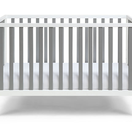 AO6- Deux Remi 3-in-1 Convertible Island Crib White/Gray - Likeshoppe 