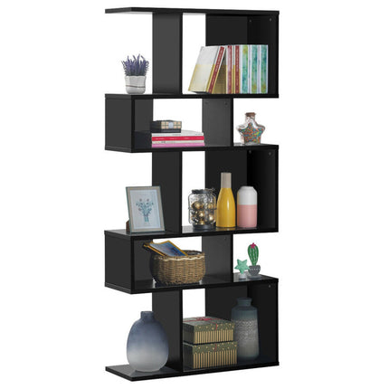 AT24- 5 Cubes Ladder Shelf Corner Bookshelf Display Rack Bookcase - Likeshoppe 