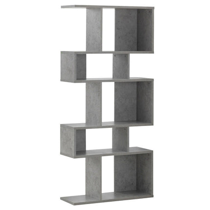 AT24- 5 Cubes Ladder Shelf Corner Bookshelf Display Rack Bookcase - Likeshoppe 