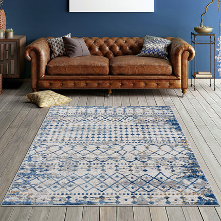 AQ12- Moroccan Global Woven Area Rug - Likeshoppe 