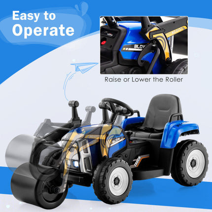 BH23- 12V Kids Ride on Road Roller with 2.4G Remote Control - Likeshoppe 