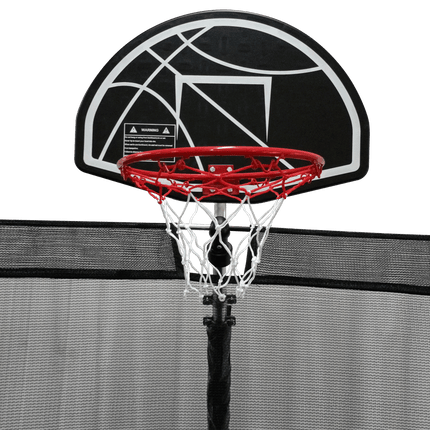 BA34- 15FT Trampoline with Basketball Hoop - Recreational Trampolines with Ladder ,Shoe Bag and Galvanized Anti-Rust Coating - Likeshoppe 