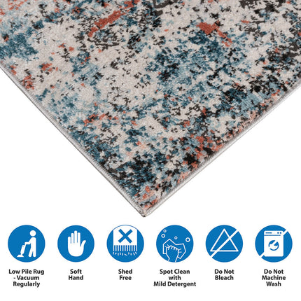 AQ16- Abstract Area Rug - Likeshoppe 