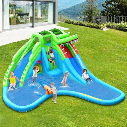 BC20- 7 in 1 Inflatable Bounce House with Splashing Pool - Likeshoppe 