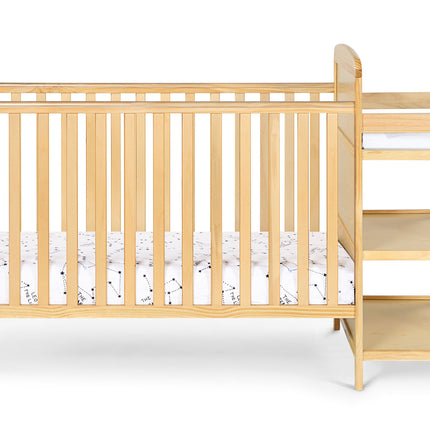 AO13- Ramsey Crib and Changer Combo Natural - Likeshoppe 