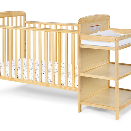 AO13- Ramsey Crib and Changer Combo Natural - Likeshoppe 