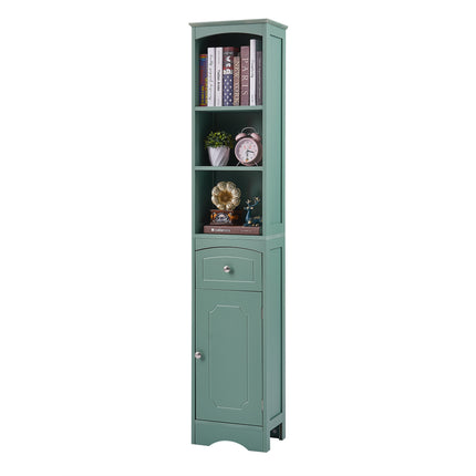 AN3- Tall Bathroom Cabinet;  Freestanding Storage Cabinet with Drawer;  MDF Board;  Adjustable Shelf - Likeshoppe 