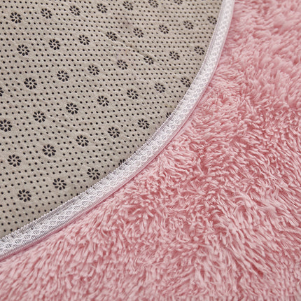 AR7- Round Rug for Bedroom, Fluffy Round Circle Rug for Kids Room