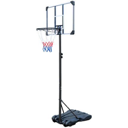 BG8- Portable Basketball Hoop Stand w/Wheels for Kids Youth Adjustable Height 5.4ft - 7ft Use for Indoor Outdoor Basketball Goals Play Set - Likeshoppe 