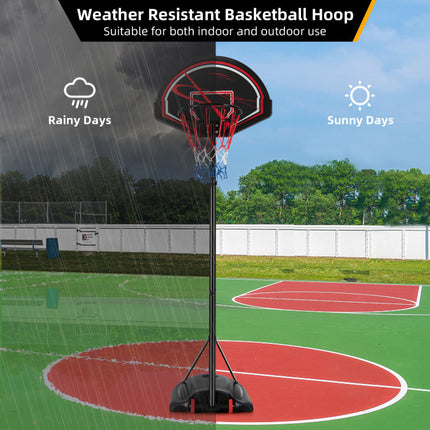 BG10- Portable Basketball Hoop Stand with Wheels and 2 Nets - Likeshoppe 