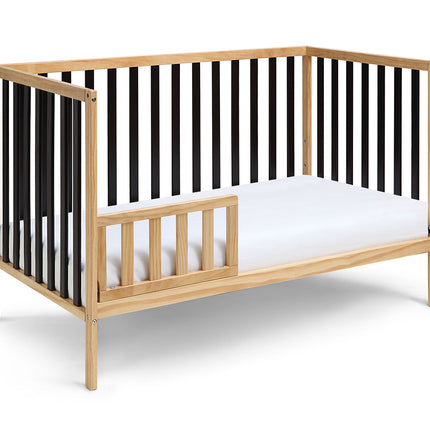 AO7- Deux Remi 3-in-1 Convertible Island Crib Natural/Black - Likeshoppe 