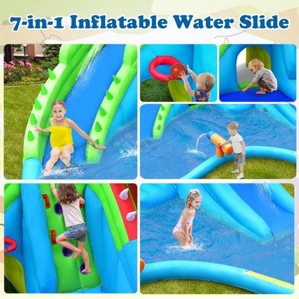 BC20- 7 in 1 Inflatable Bounce House with Splashing Pool - Likeshoppe 