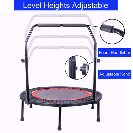 BA31- 40 Inch Mini Exercise Trampoline for Adults or Kids Indoor Fitness Rebounder Trampoline with Safety Pad Max. Load 300LBS - Likeshoppe 