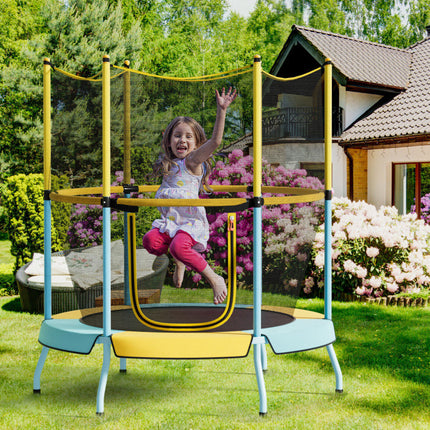 BA47- 48" Toddler Trampoline with Safety Enclosure Net - Likeshoppe 