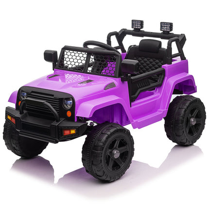 BH17- LEADZM Dual Drive 12V 4.5A.h with 2.4G Remote Control Jeep Purple - Likeshoppe 