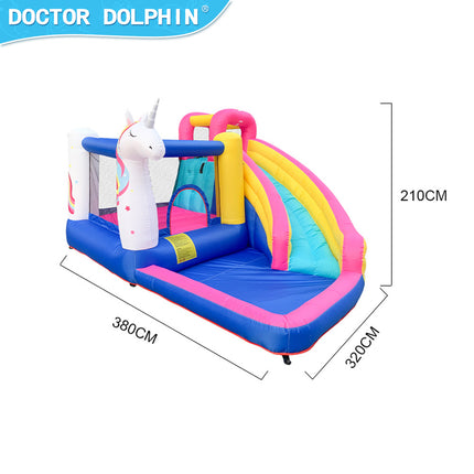 BC11- Unicorn Bounce House 420D and 840D Oxford Fabric Inflatable Bouncer with Splash Pool w/450W Blower - Likeshoppe 