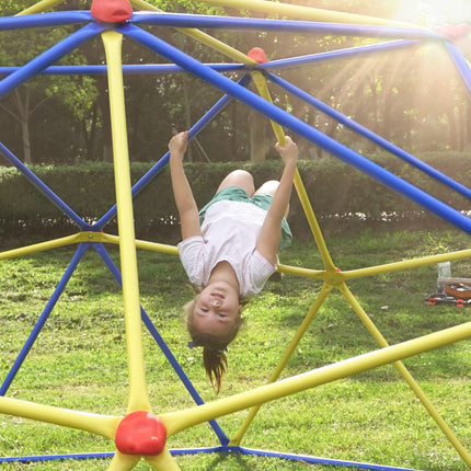 BB12- Kids Climbing Dome Jungle Gym - 10 ft Geometric Playground Dome Climber Play Center with Rust & UV Resistant Steel, Supporting 1000 LBS - Likeshoppe 