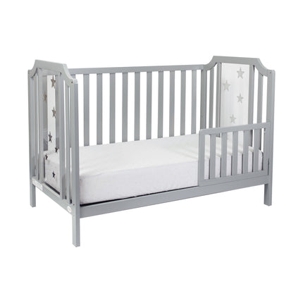 AO19- Celeste 3-in-1 Convertible Island Crib Light Gray - Likeshoppe 