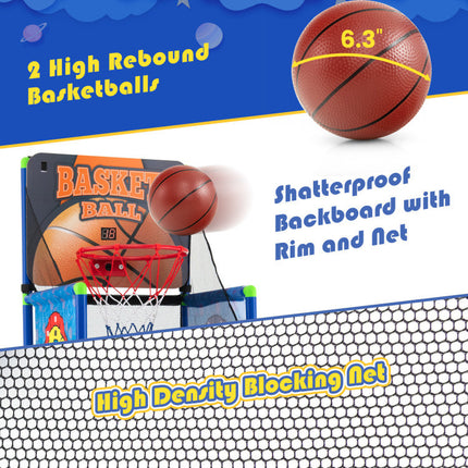 BG13-Kids Basketball Arcade Game with Electronic Scoreboard and Sound Effect - Likeshoppe 