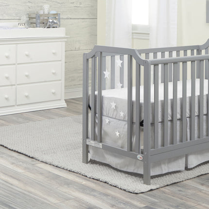 AO19- Celeste 3-in-1 Convertible Island Crib Light Gray - Likeshoppe 