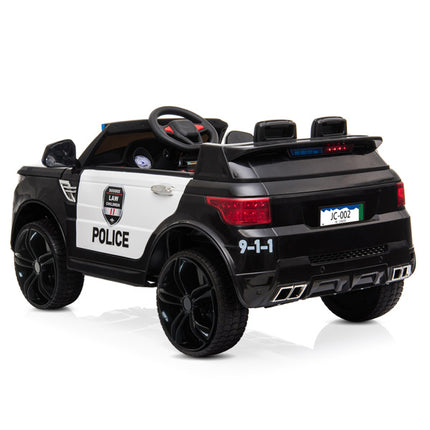 BH14- 12V Kids Police Ride On Car Electric Cars 2.4G Remote Control, LED Flashing Light, Music & Horn. - Likeshoppe 