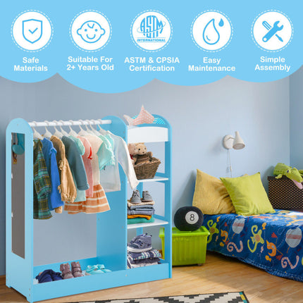 AU3- Kids Dress Up Storage with Mirror - Likeshoppe 