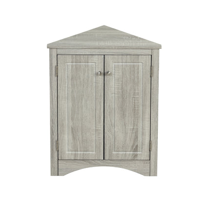 AM4- Triangle Bathroom Storage Cabinet with Adjustable Shelves;  Freestanding Floor Cabinet for Home Kitchen