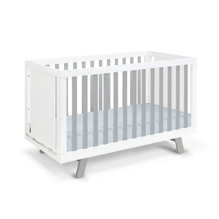 AO8- Livia 3-in-1 Convertible Island Crib White/Gray - Likeshoppe 