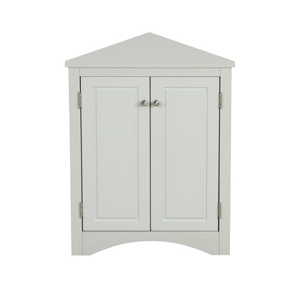 AM4- Triangle Bathroom Storage Cabinet with Adjustable Shelves;  Freestanding Floor Cabinet for Home Kitchen