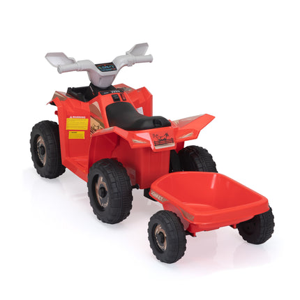 BH13- Children's Beach Car - with Trailer - Red - Likeshoppe 