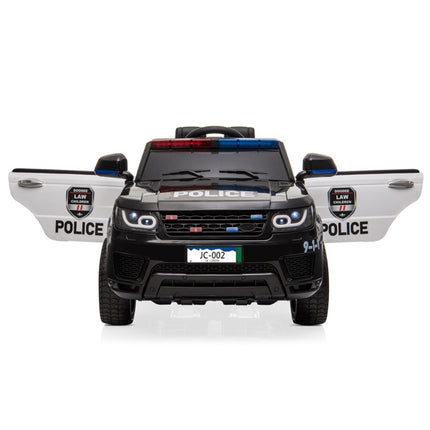 BH14- 12V Kids Police Ride On Car Electric Cars 2.4G Remote Control, LED Flashing Light, Music & Horn. - Likeshoppe 