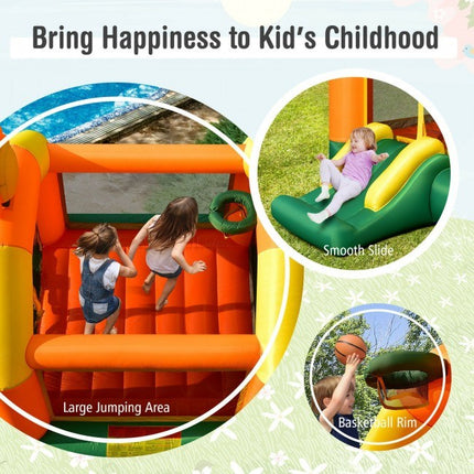 BC19- Kids Inflatable Bounce Jumping Castle House with Slide without Blower - Likeshoppe 