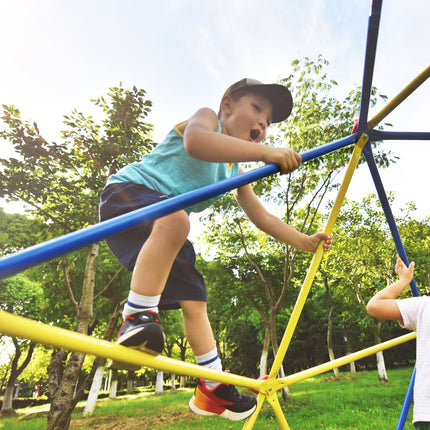 BB12- Kids Climbing Dome Jungle Gym - 10 ft Geometric Playground Dome Climber Play Center with Rust & UV Resistant Steel, Supporting 1000 LBS - Likeshoppe 