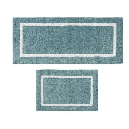 AR1- Reversible High Pile Tufted Microfiber Bath Rug - Likeshoppe 