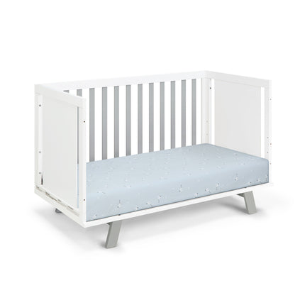 AO8- Livia 3-in-1 Convertible Island Crib White/Gray - Likeshoppe 