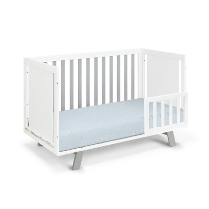 AO8- Livia 3-in-1 Convertible Island Crib White/Gray - Likeshoppe 