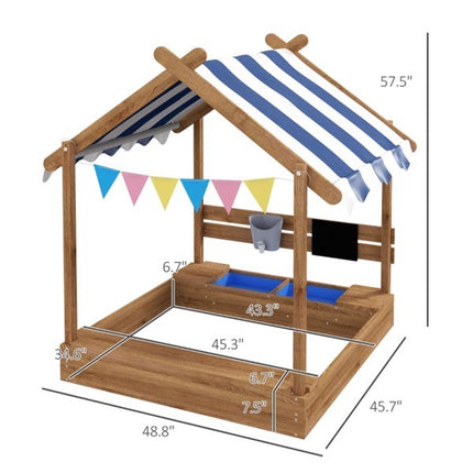 BF2- Wooden Sandbox, for 3-7 Years Old Kids - Likeshoppe 