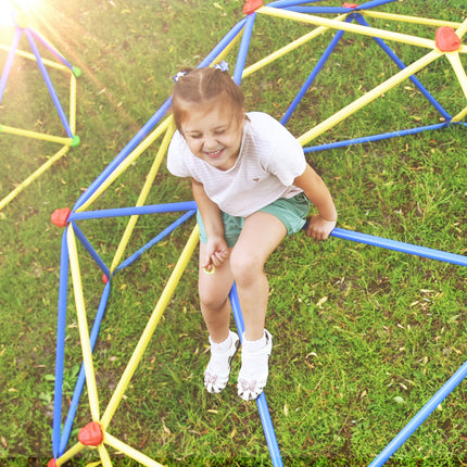 BB12- Kids Climbing Dome Jungle Gym - 10 ft Geometric Playground Dome Climber Play Center with Rust & UV Resistant Steel, Supporting 1000 LBS - Likeshoppe 