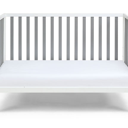 AO6- Deux Remi 3-in-1 Convertible Island Crib White/Gray - Likeshoppe 