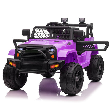 BH17- LEADZM Dual Drive 12V 4.5A.h with 2.4G Remote Control Jeep Purple - Likeshoppe 