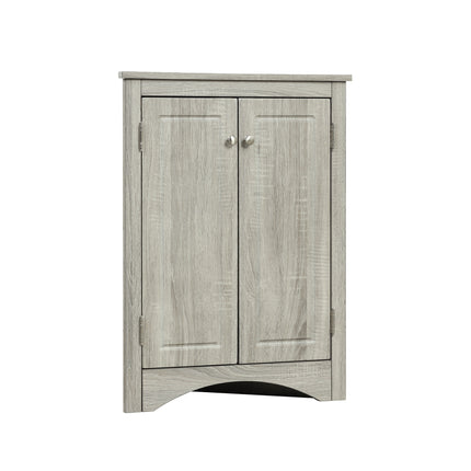 AM4- Triangle Bathroom Storage Cabinet with Adjustable Shelves;  Freestanding Floor Cabinet for Home Kitchen