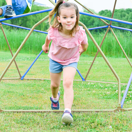 BB15- Kids Climbing Dome Tower - 12 ft Jungle Gym Geometric Playground Dome Climber Monkey Bars Play Center, Rust & UV Resistant Steel Supporting 1000 LBS - Likeshoppe 