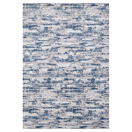 AQ24- Milano Collection Nautical Navy Blue Woven Area Rug - Likeshoppe 